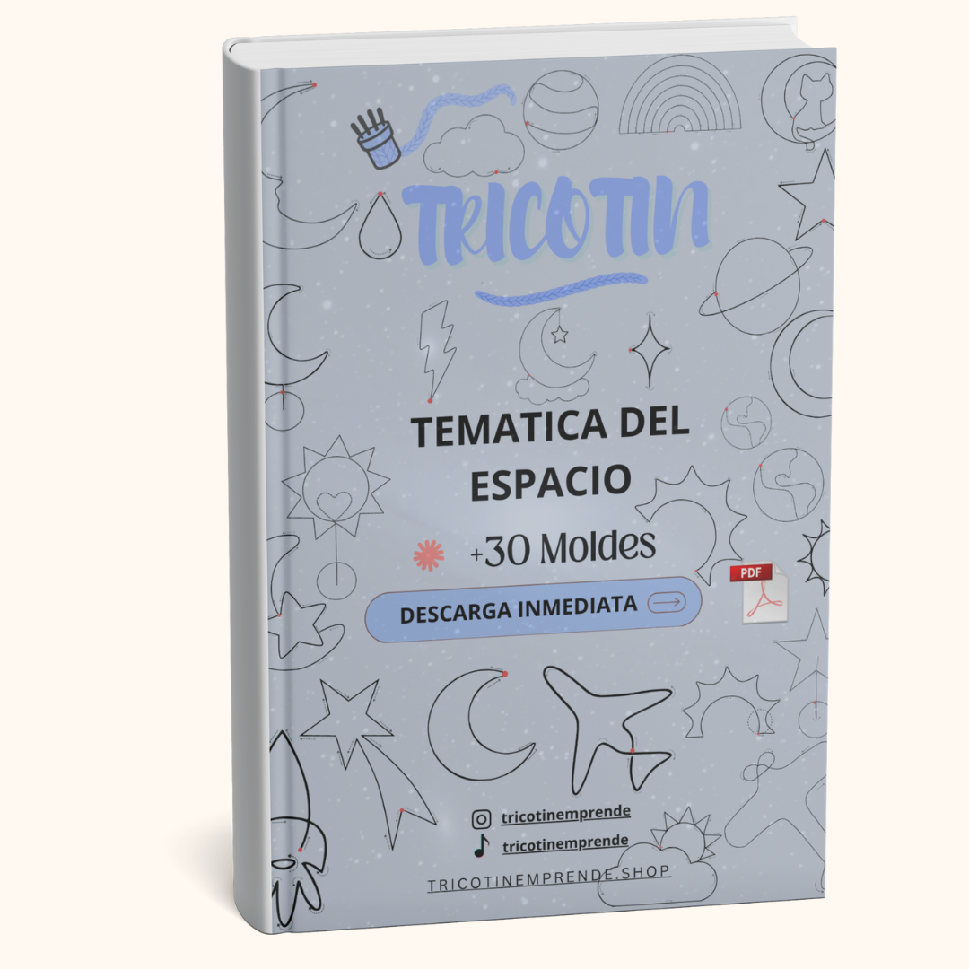 Temática Espacio - 30 Moldes de Tricotín